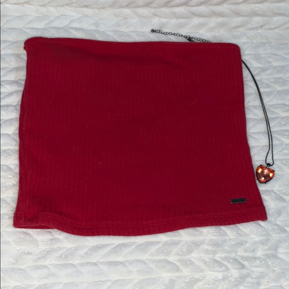 Hollister Red Tube Top
